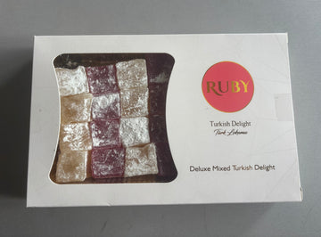 Ruby Deluxe Rose and Vanilla Turkish Delights 250g