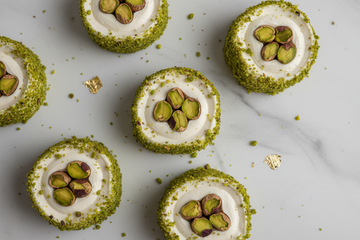 Pistachio Coated Pasha Delight w Extra Pistachio