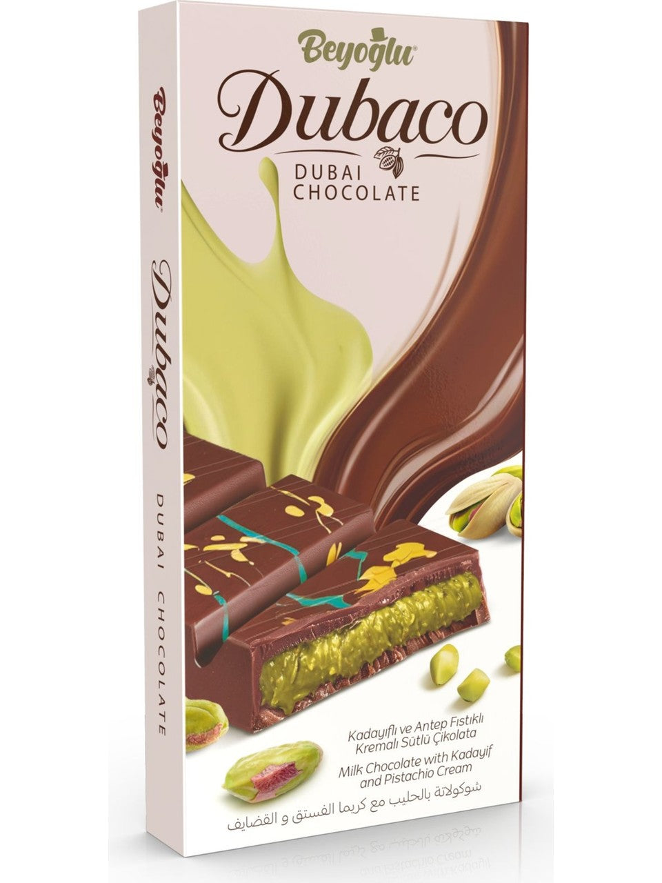 Beyoglu Dubaco Dubai Chocolate with Pistachio and Kadaifi 200g
