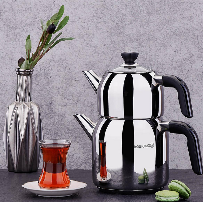 Korkmaz Kappa Black Teapot 2 lt A078-01