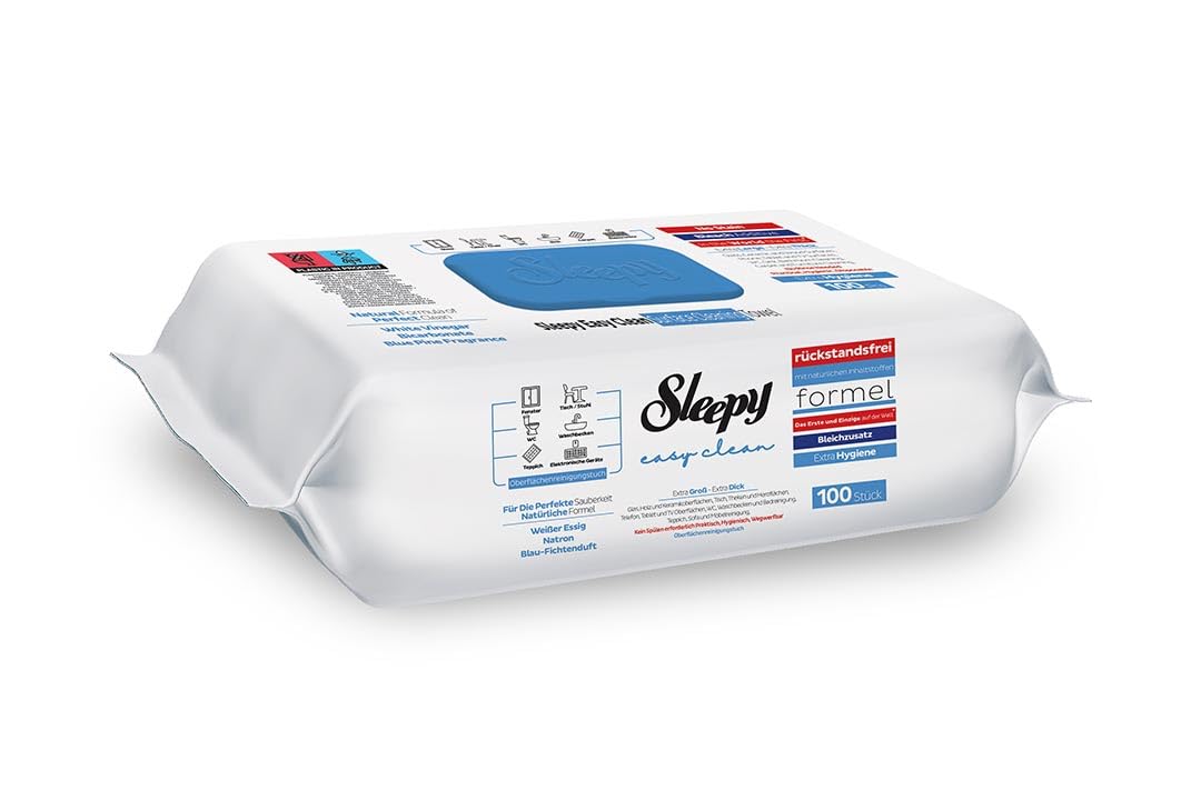 Sleepy Easy Clean Floor Cleaning Mop Towels With Bleach 50pcs