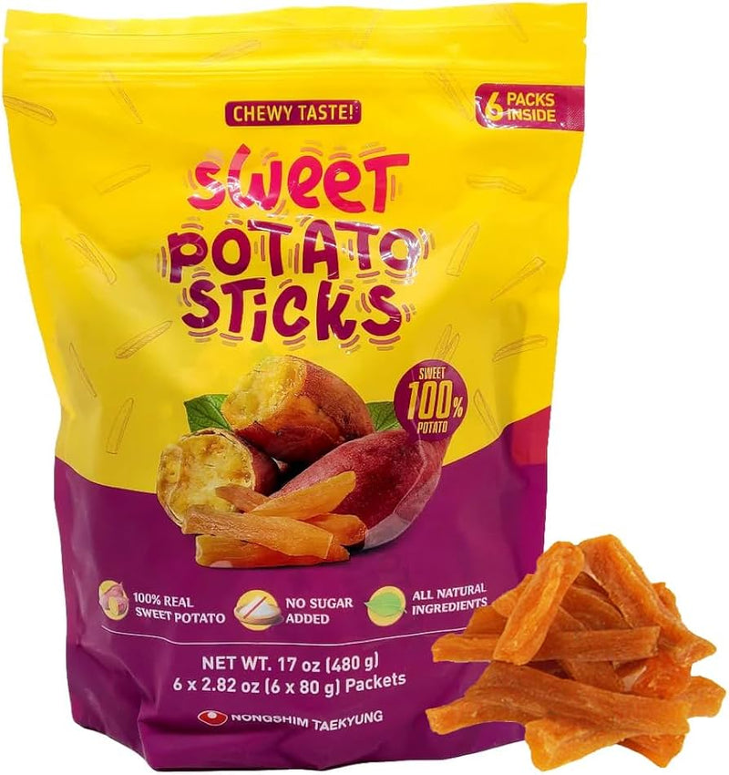 Chewy taste Dried Sweet Potato Sticks 80g*6