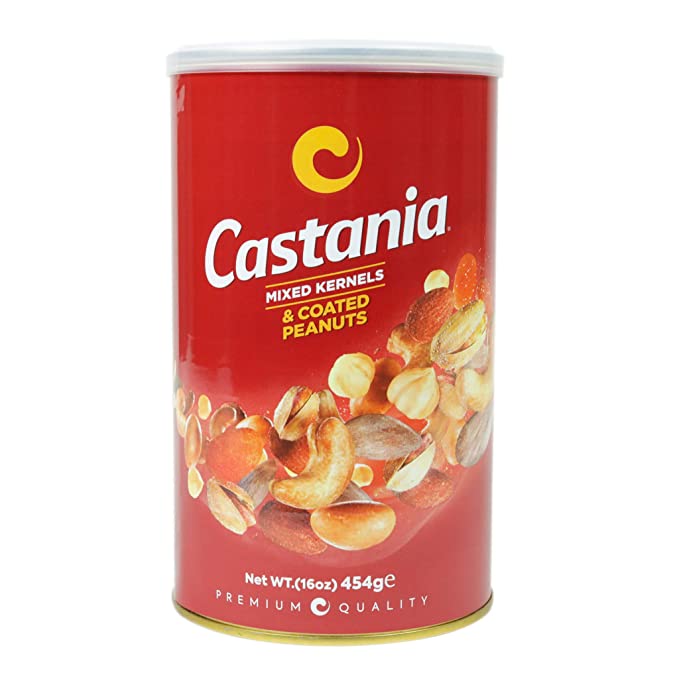 Castania Mixed Kernels & Coated Peanuts 450g