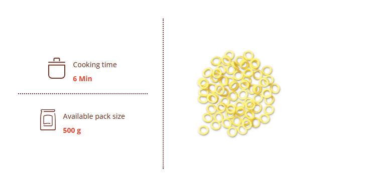 Divella Pasta #75 Anellini - 500g