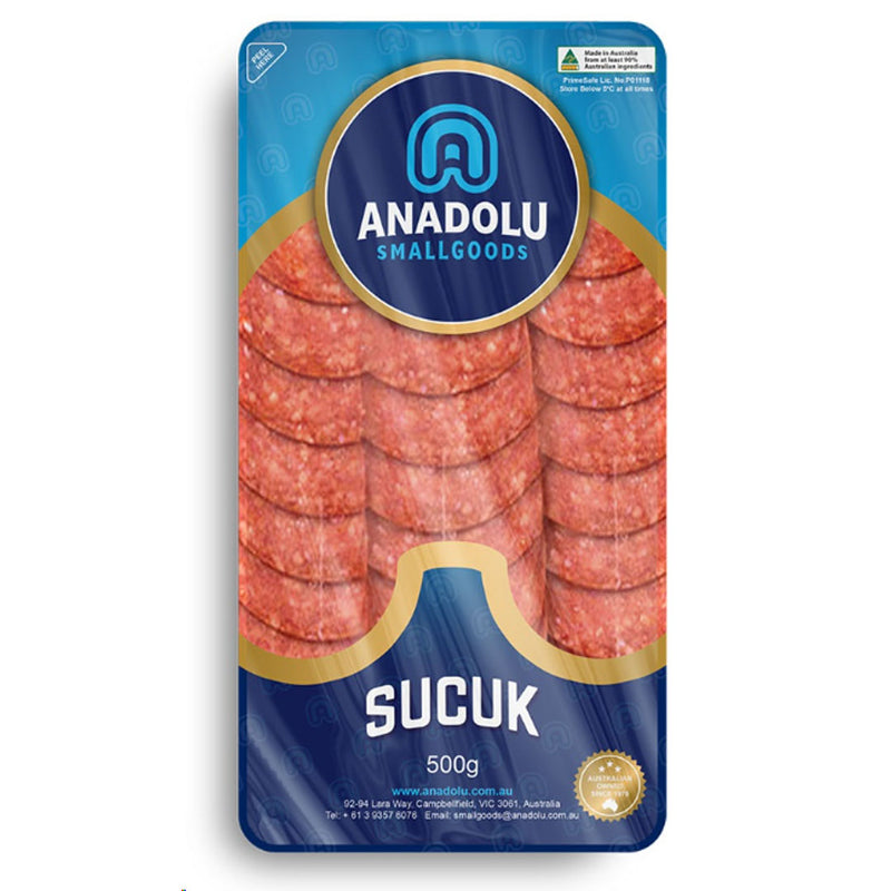 Anadolu Turkish Sliced Sucuk 500g