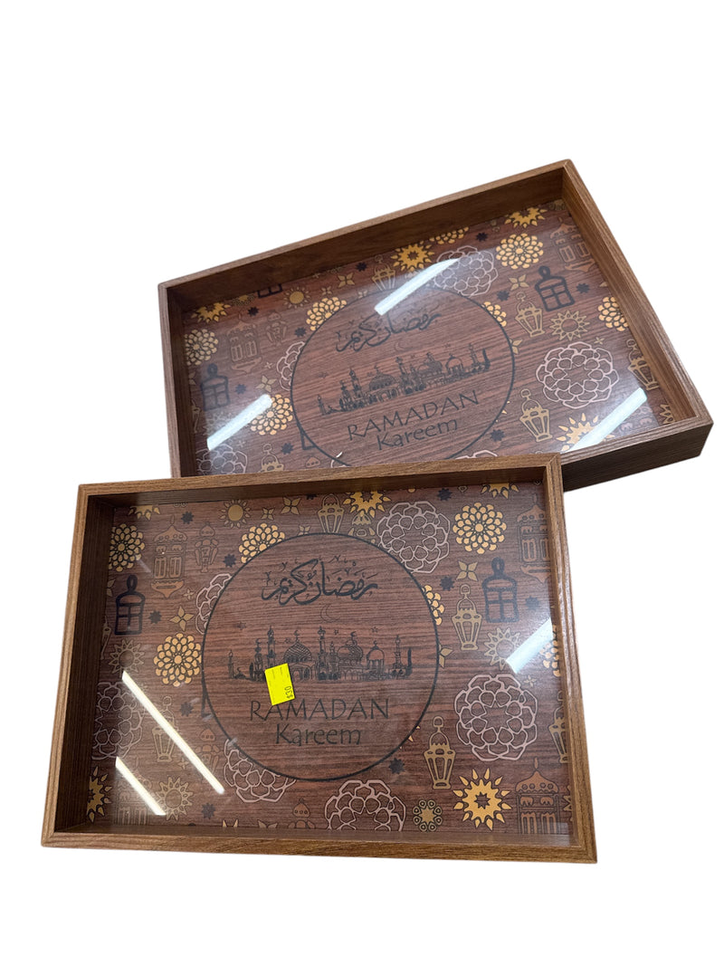 Ramadan Kareem Serving Tray - 2 pcs (Medium-Large)