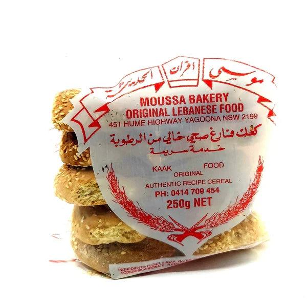 Moussa Bakery Kaak Milk Round 250g