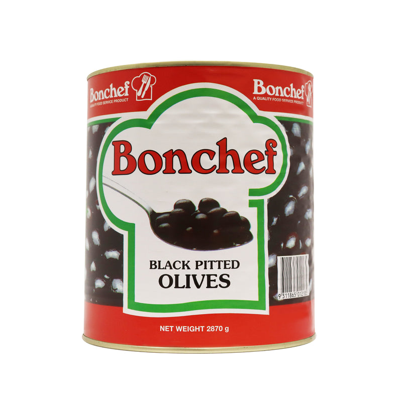 Bonchef Spanish Pitted Black Olives - 3kg