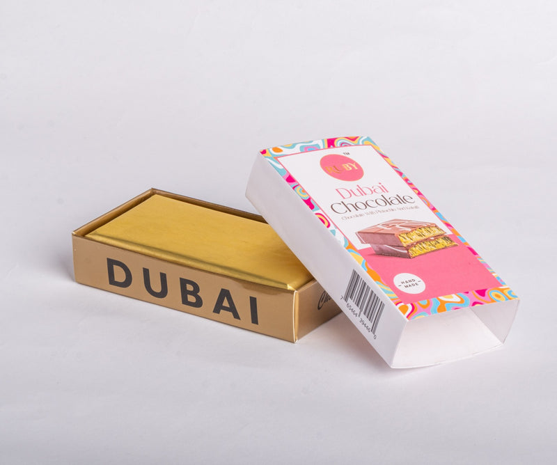 Ruby Dubai Chocolate with Turkish  Pistachio and Kadaifi  95g