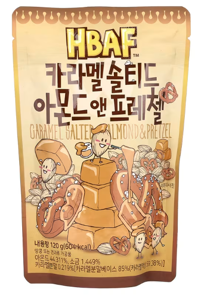 HBAF, Caramel Salted Almond & Pretzel , 4.23 oz (120 g)