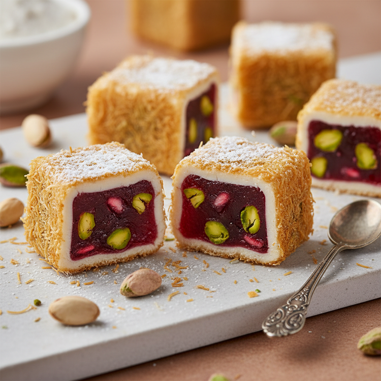 Ruby Kadaifi Pomegrante Pistachio Pasha Halep
