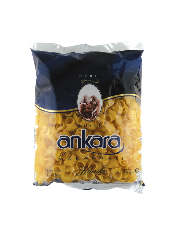 Ankara Pasta Pipe Rigate (Manti Pasta), 500g