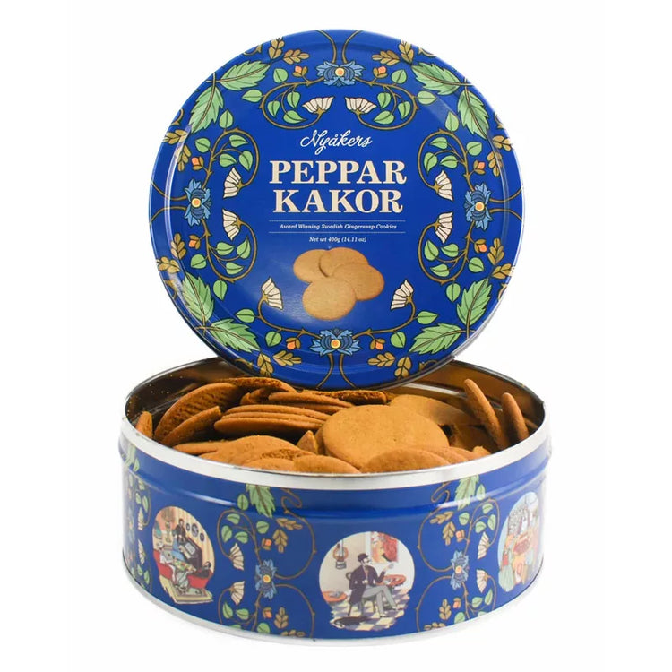 Nyakers Gingersnaps Blue Tin 400g