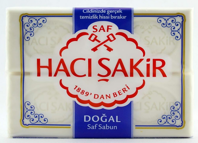 Hacisakir Natural White Soap 600g