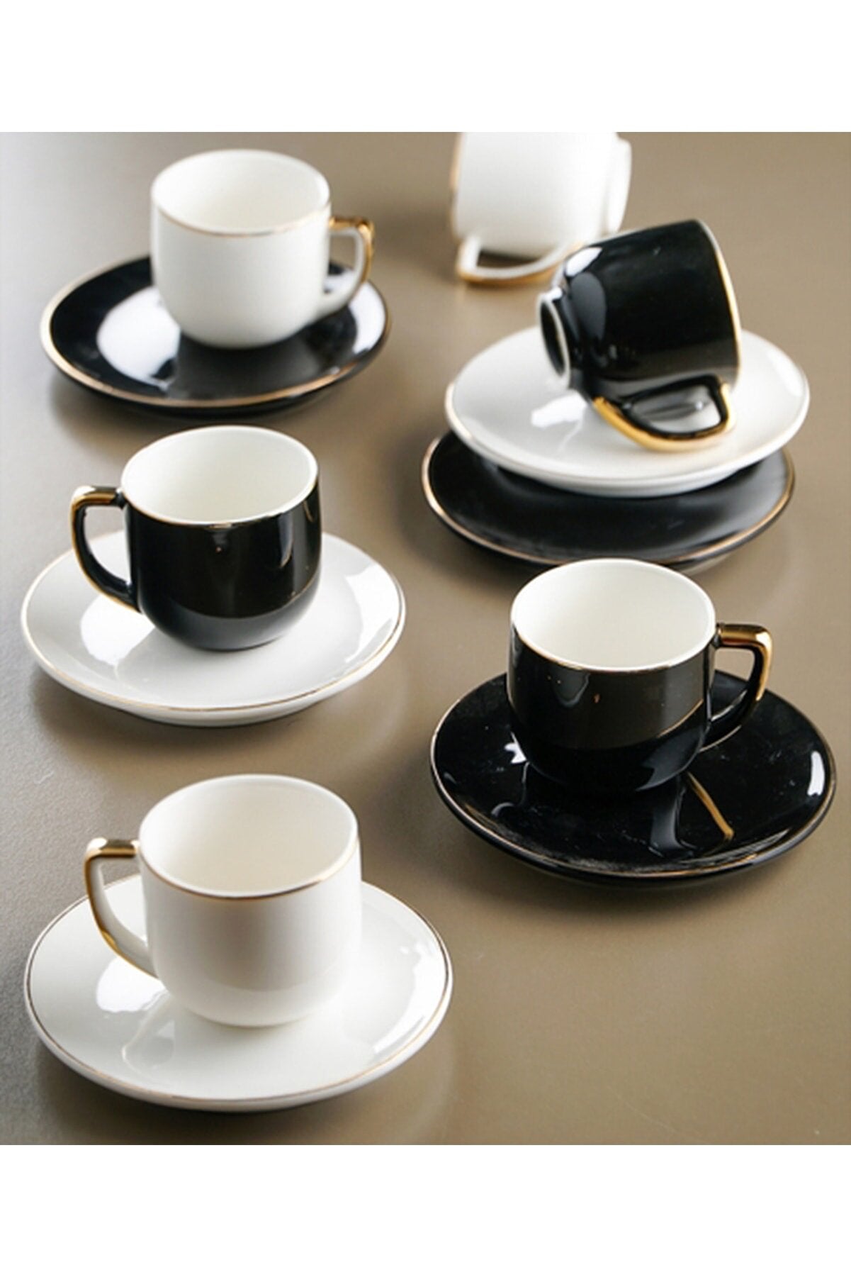 Turkish Coffee Cup Paris Set - 12pcs