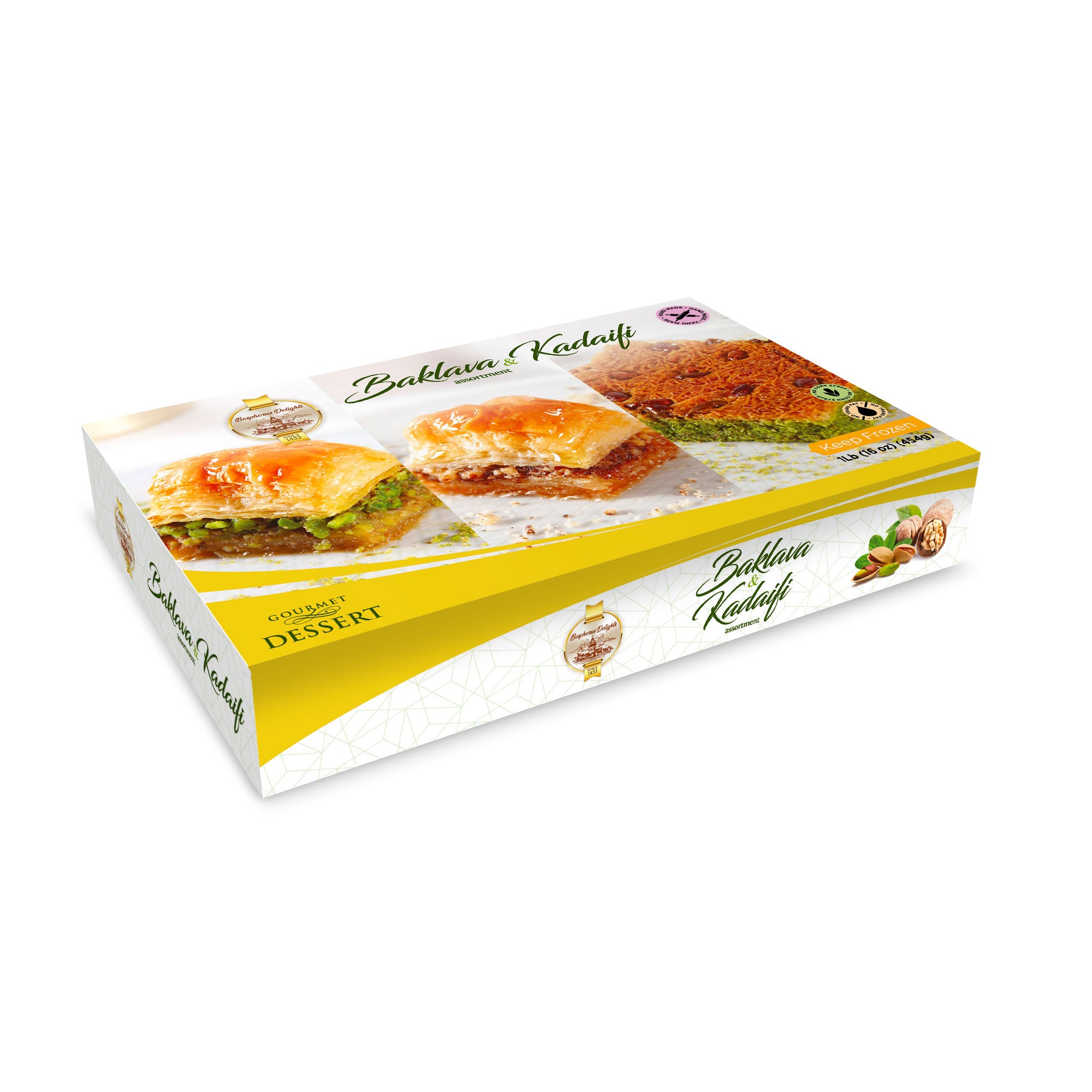 Seyidoglu Gourmet Dessert Kunefe with Syrup & Plate (Frozen)