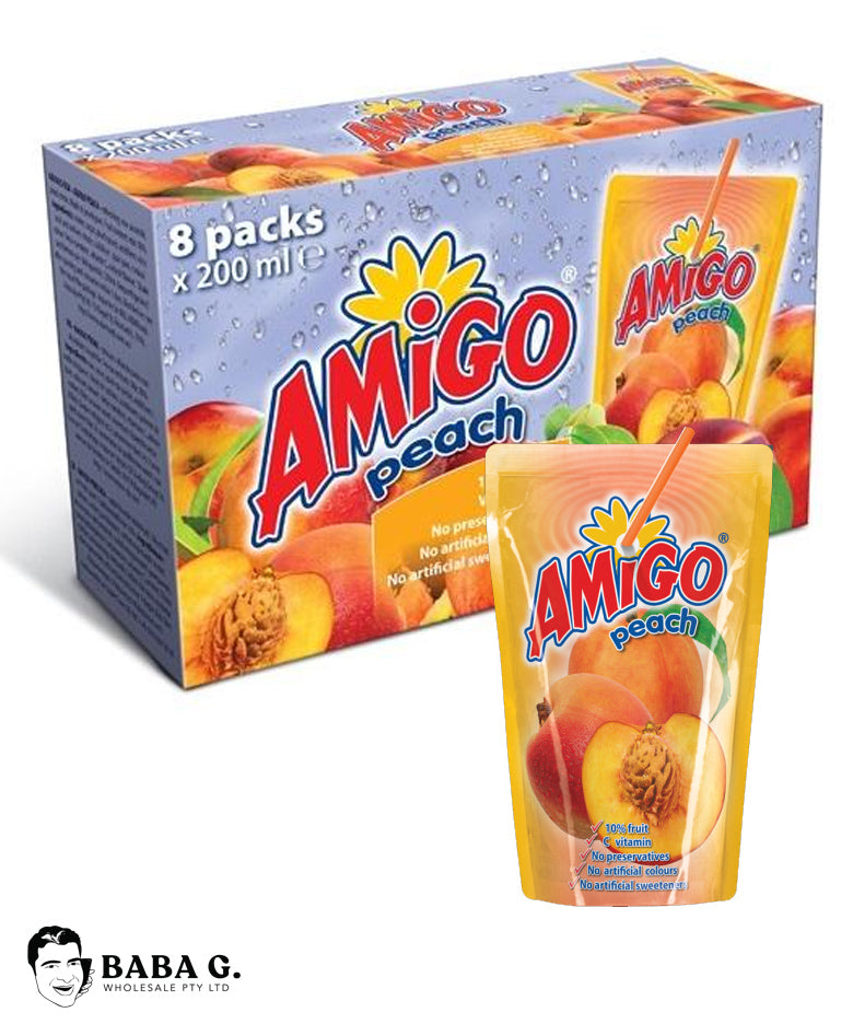 Amigo Peach Juice 200ml x 8