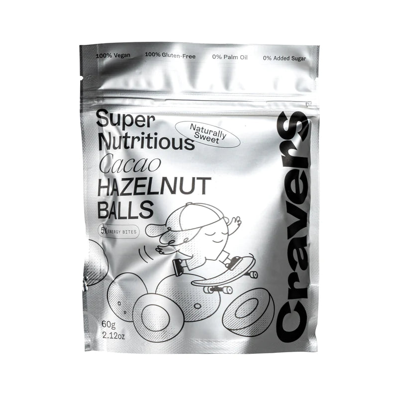 Cravers Cacao Hazelnut Energy Balls 60gr